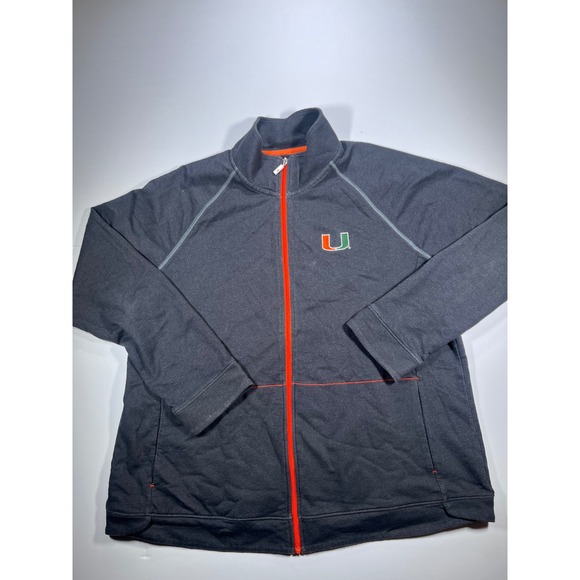 Tommy Bahama Other - Tommy Bahama Jacket Mens XL Gray University of Miami Hurricanes Full Zip Track